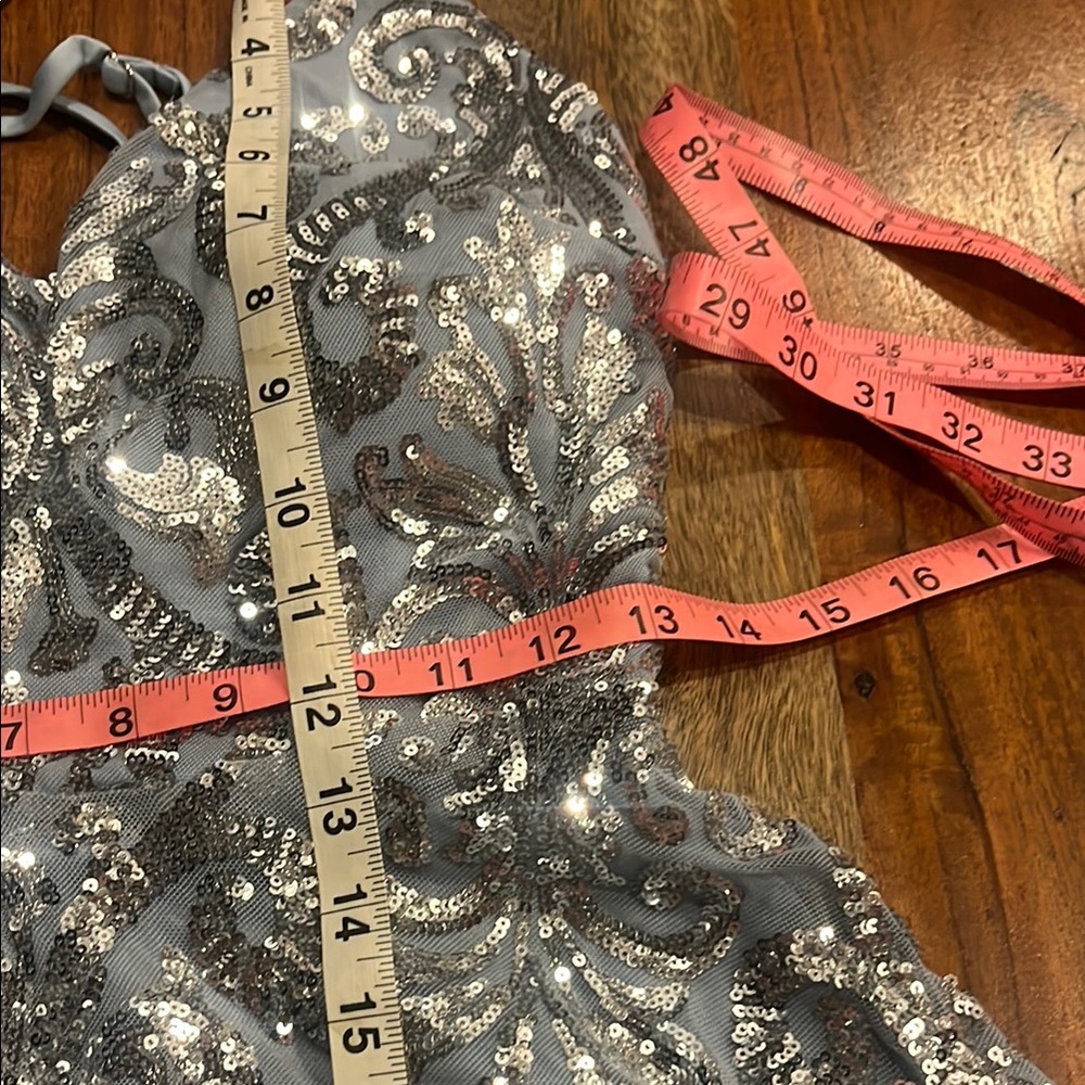 Windsor Light Blue Sequin Dress - Picture 11 of 12